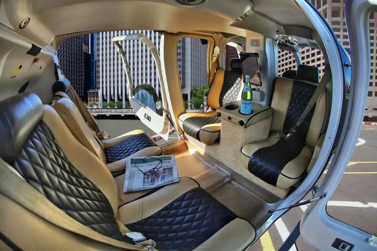 Helicopter passenger cabin