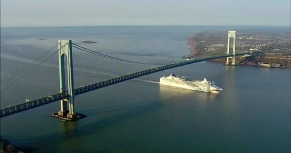 Verrazano Bridge and New York Harbor
